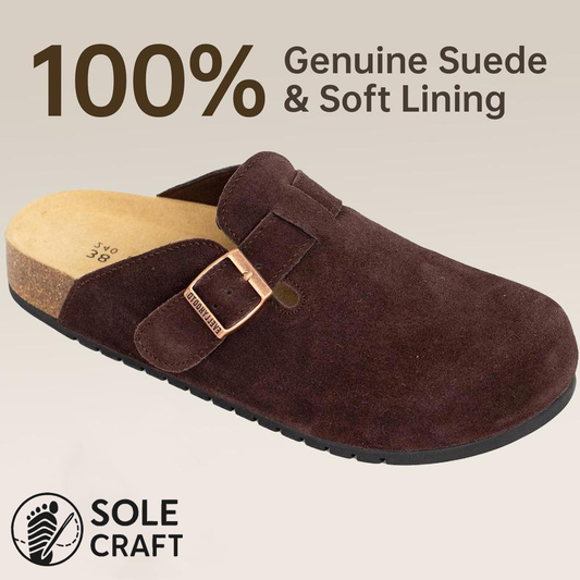 Suede Clogs – Premium suede clogs with timeless style