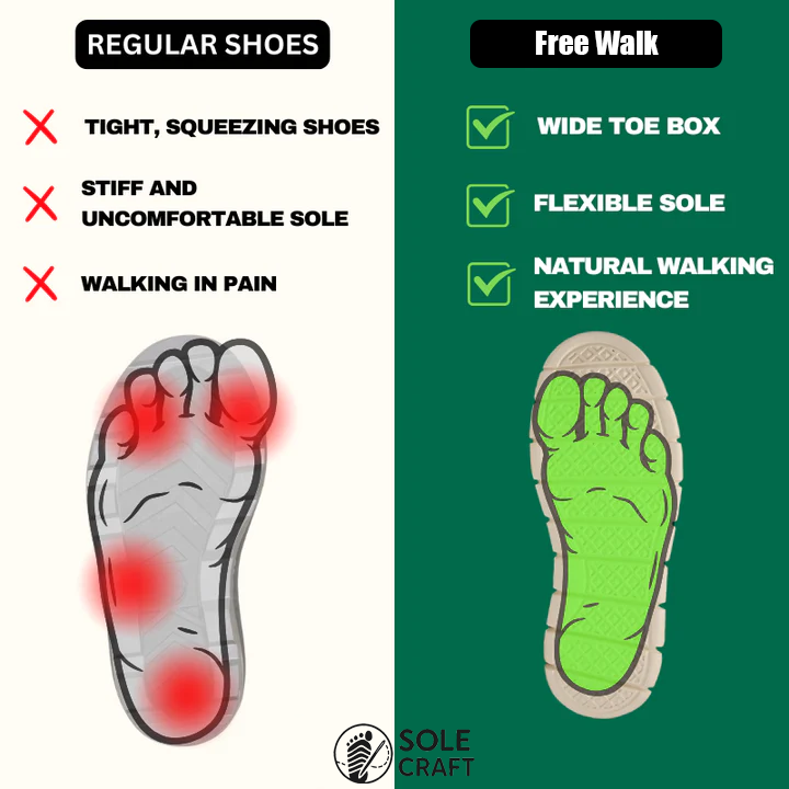 Free Walk - Non-slip & waterproof winter barefoot shoe