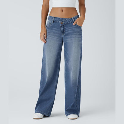 Basic High-Waisted Flared Jeans