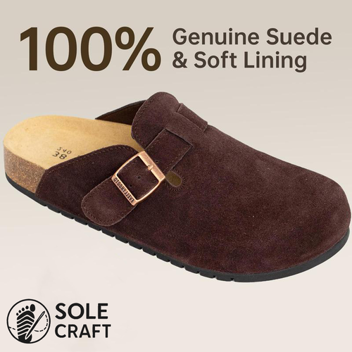 Suede Clogs – Premium suede clogs with timeless style
