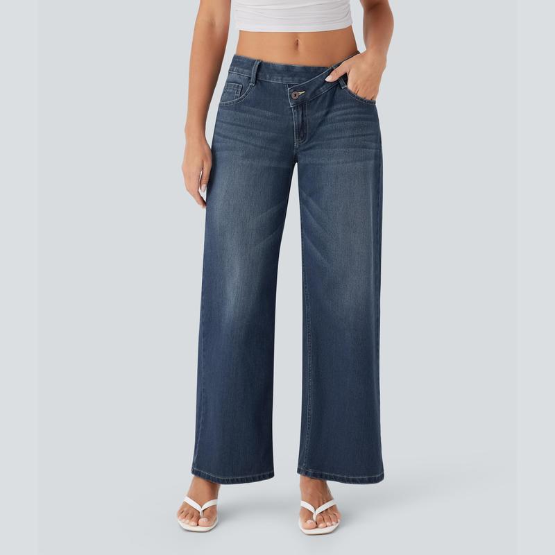 Basic High-Waisted Flared Jeans