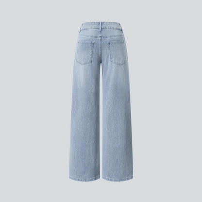 Basic High-Waisted Flared Jeans
