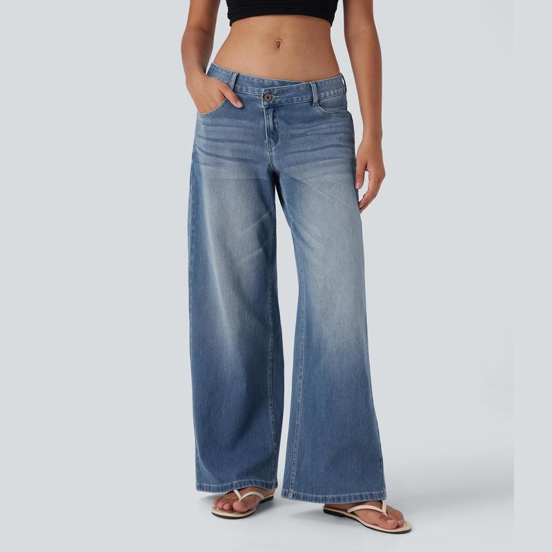 Basic High-Waisted Flared Jeans