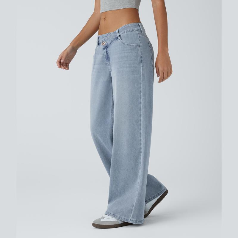 Basic High-Waisted Flared Jeans