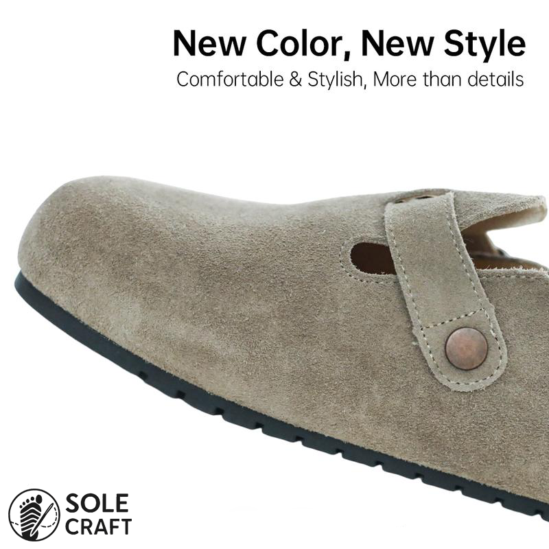 Suede Clogs – Premium suede clogs with timeless style