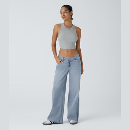 Basic High-Waisted Flared Jeans