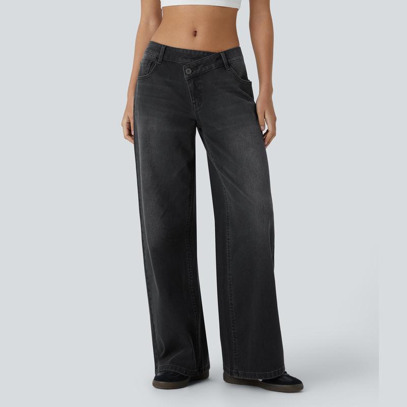 Basic High-Waisted Flared Jeans