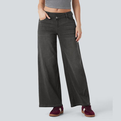 Basic High-Waisted Flared Jeans