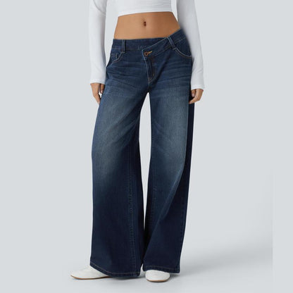 Basic High-Waisted Flared Jeans