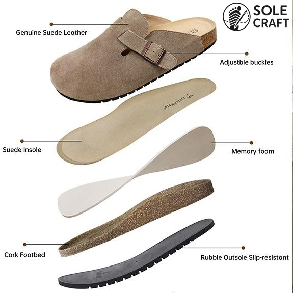Suede Clogs – Premium suede clogs with timeless style