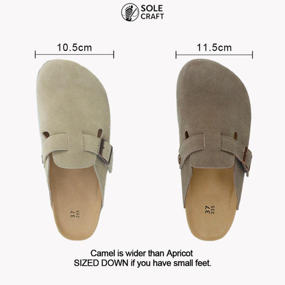 Suede Clogs – Premium suede clogs with timeless style