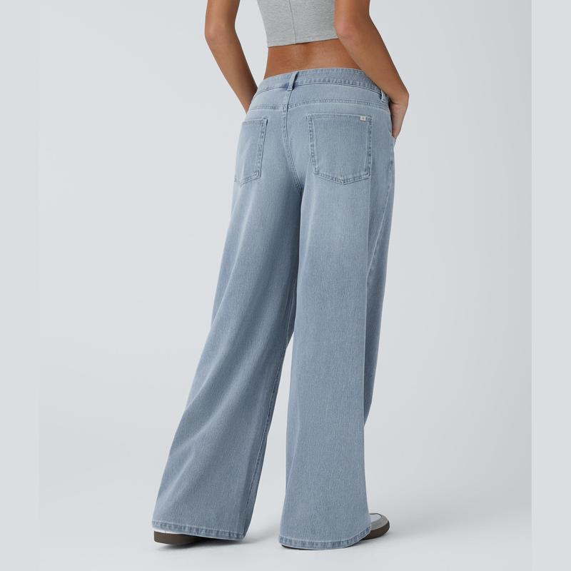 Basic High-Waisted Flared Jeans